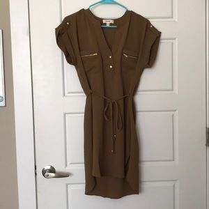 Brown meraki small dress